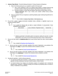 Form A506-3309LIC Asbestos Project Monitor License Application - Virginia, Page 2