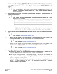 Form A506-3302LIC Asbestos Supervisor License Application - Virginia, Page 2