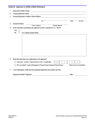 Form A506-33AEXP Asbestos - Experience Verification Application - Virginia, Page 2