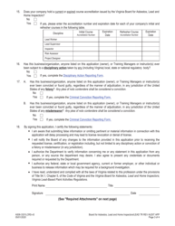 Form A506-3331LCRS Lead Training Course Accreditation Application - Virginia, Page 3