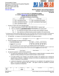 Form A506-33LREN &quot;Individual - Lead License Renewal Form&quot; - Virginia