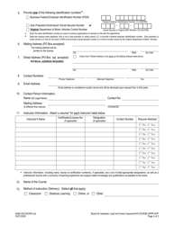 Form A506-3331HICRS Home Inspector - Course Approval Application - Prelicense Education Course/Nrs Training Module/Nrs Cpe - Virginia, Page 2
