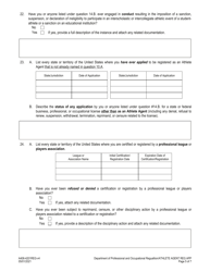 Form A406-4201REG Athlete Agent Registration Application - Virginia, Page 5