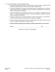 Form A406-4201REG Athlete Agent Registration Application - Virginia, Page 6