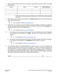 Form A450-1235LIC Limited Term Tattoo Parlor License Application - Virginia, Page 2