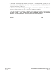 Form A450-1213REI Individuals - Reinstatement Application - Virginia, Page 3
