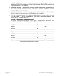 Form A450-1213CRM Change of Responsible Management Application - Virginia, Page 3