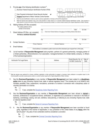 Form A450-1213BUS Salon, Shop &amp; SPA License/Reinstatement Application - Virginia, Page 2