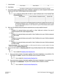 Form A438-4605LIC License Application - Board for Waste Management Facility Operators - Virginia, Page 2