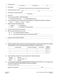 Form A438-46CRS Training Course Approval Application - Virginia, Page 2