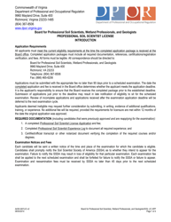 Document preview: Form A439-3401LIC Professional Soil Scientist License Application - Virginia