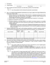 Form A439-3401LIC Professional Soil Scientist License Application - Virginia, Page 3