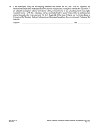 Form A439-3401LIC Professional Soil Scientist License Application - Virginia, Page 4