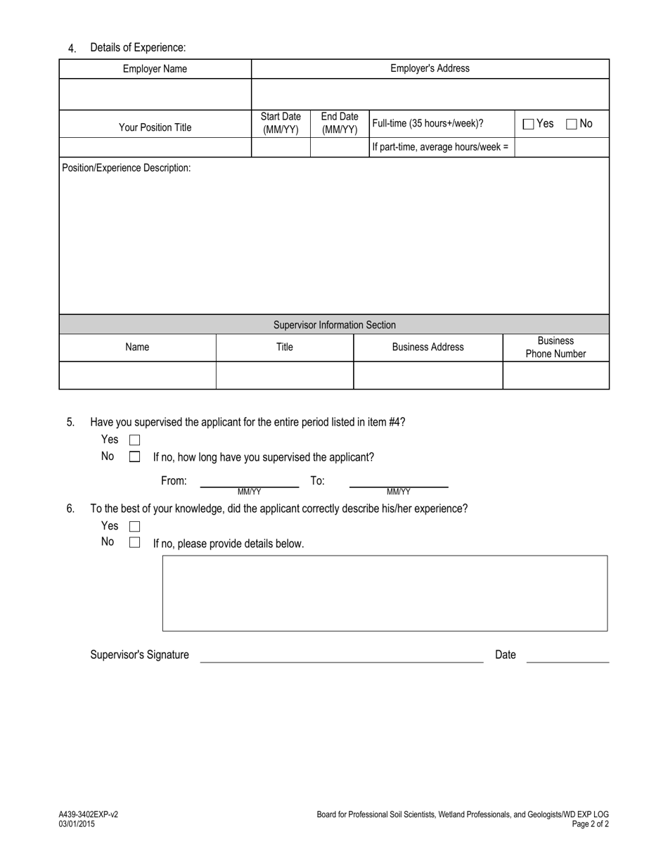 Form A439-3402EXP - Fill Out, Sign Online and Download Fillable PDF ...