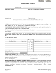 Document preview: Form A462-49PCTRCT Preneed Burial Contract - Virginia