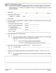 Form A436-1942_44EXP Experience Verification Application - Installer and Operator Applicants Only - Virginia, Page 3
