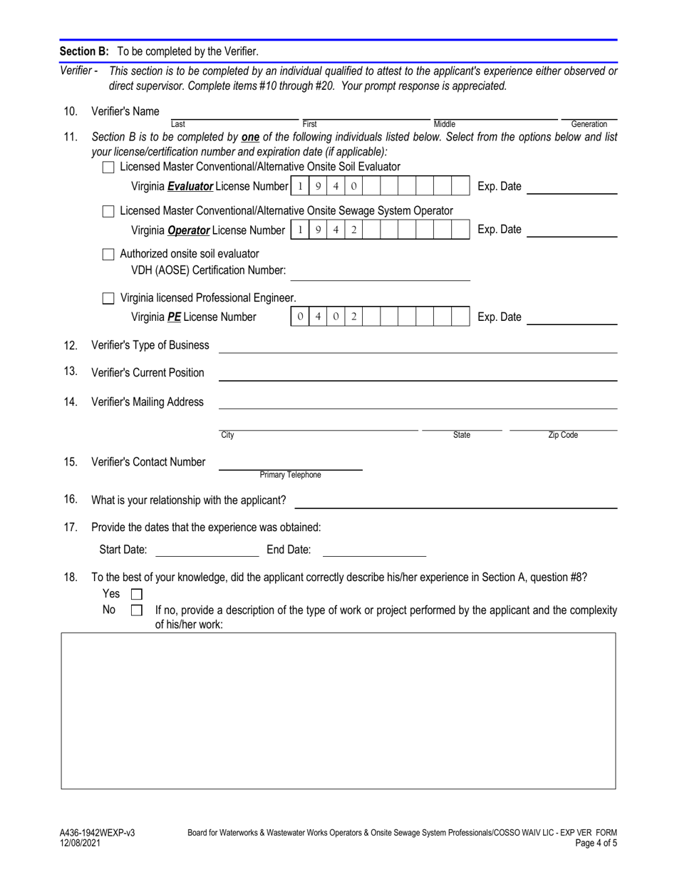 Form A436-1942WAIV - Fill Out, Sign Online and Download Fillable PDF ...