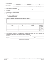 Form A465-19CRS Training Course Approval Application - Virginia, Page 2