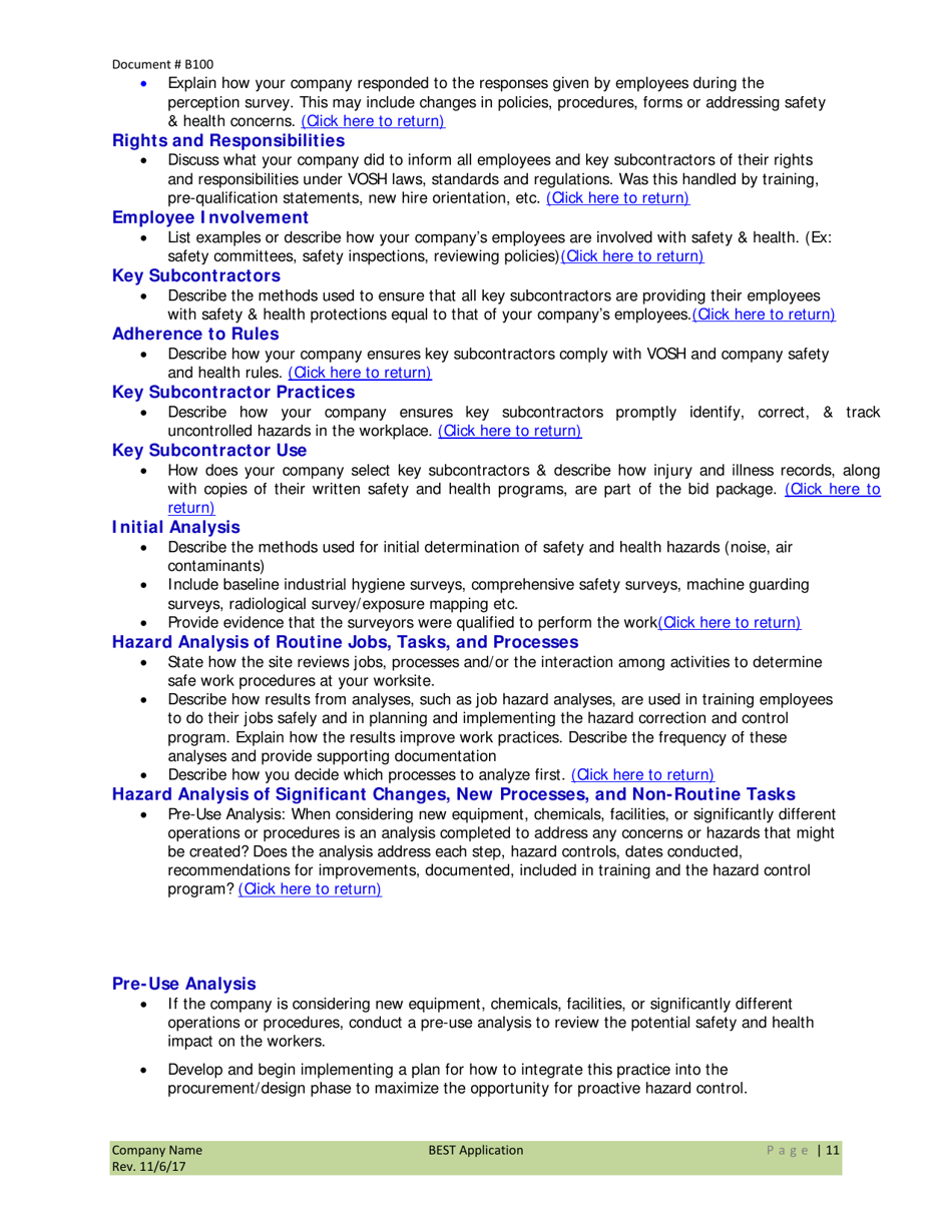 Form B100 Application to the Virginia Best - Virginia, Page 11