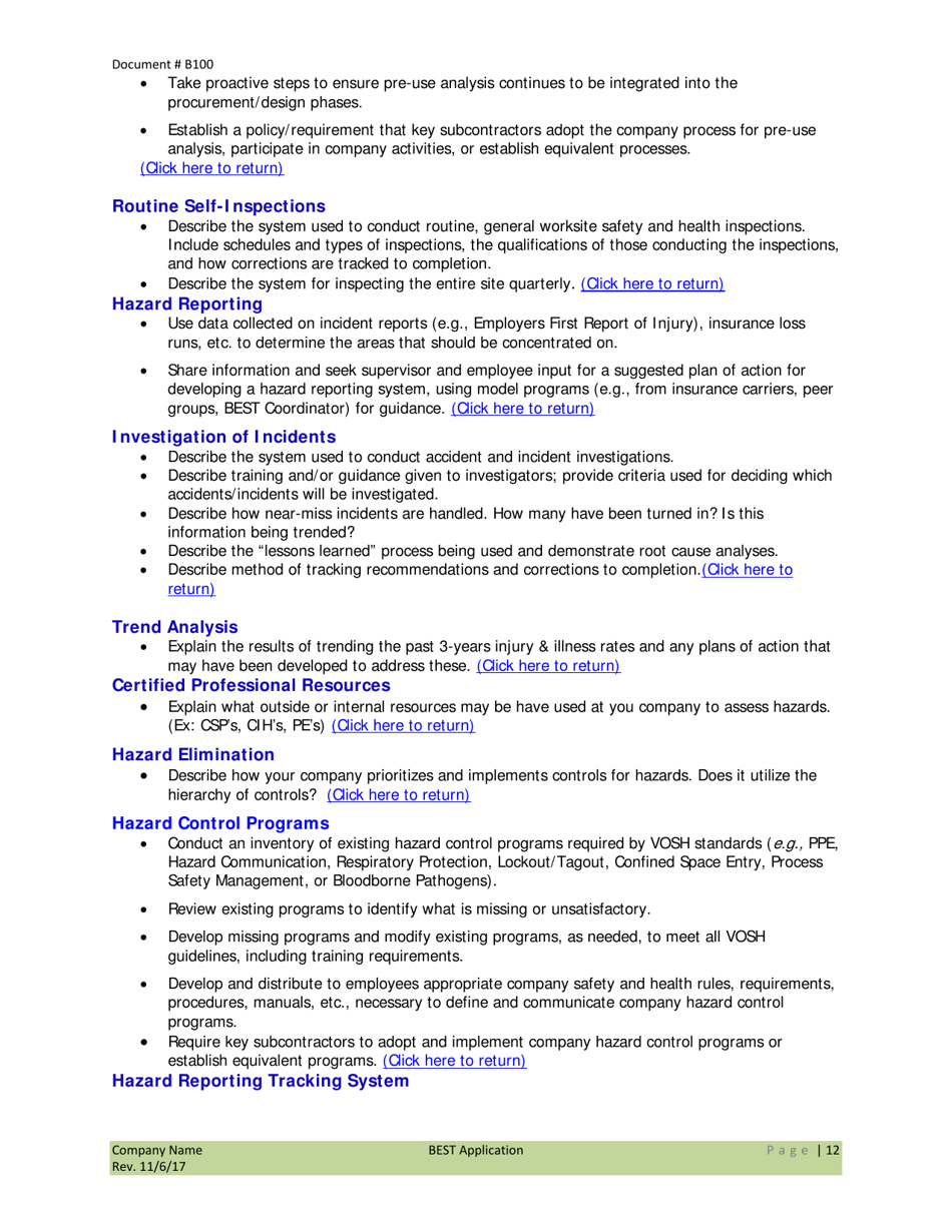 Form B100 Application to the Virginia Best - Virginia, Page 12