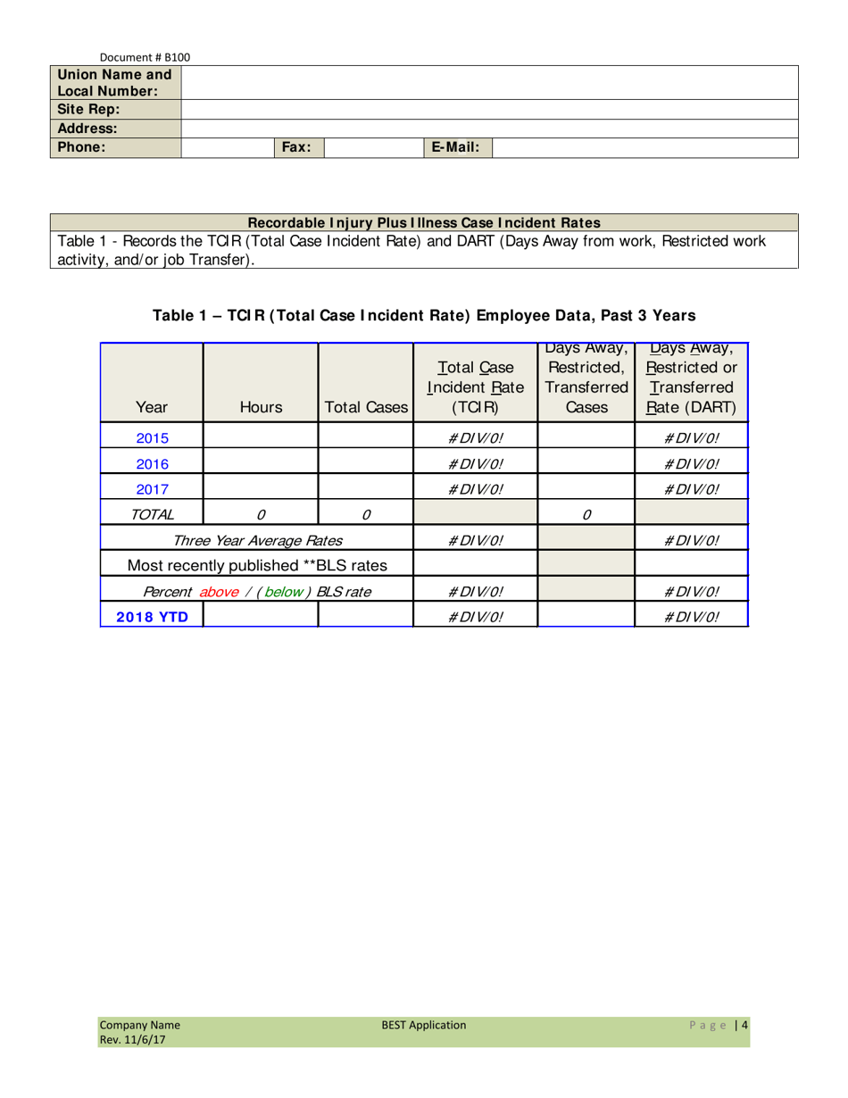 Form B100 Application to the Virginia Best - Virginia, Page 4