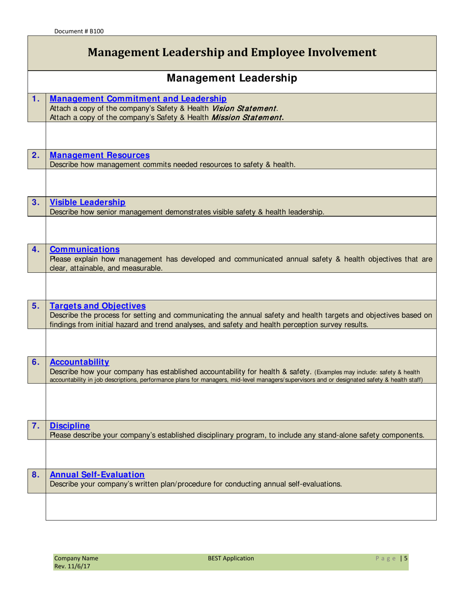 Form B100 Application to the Virginia Best - Virginia, Page 5