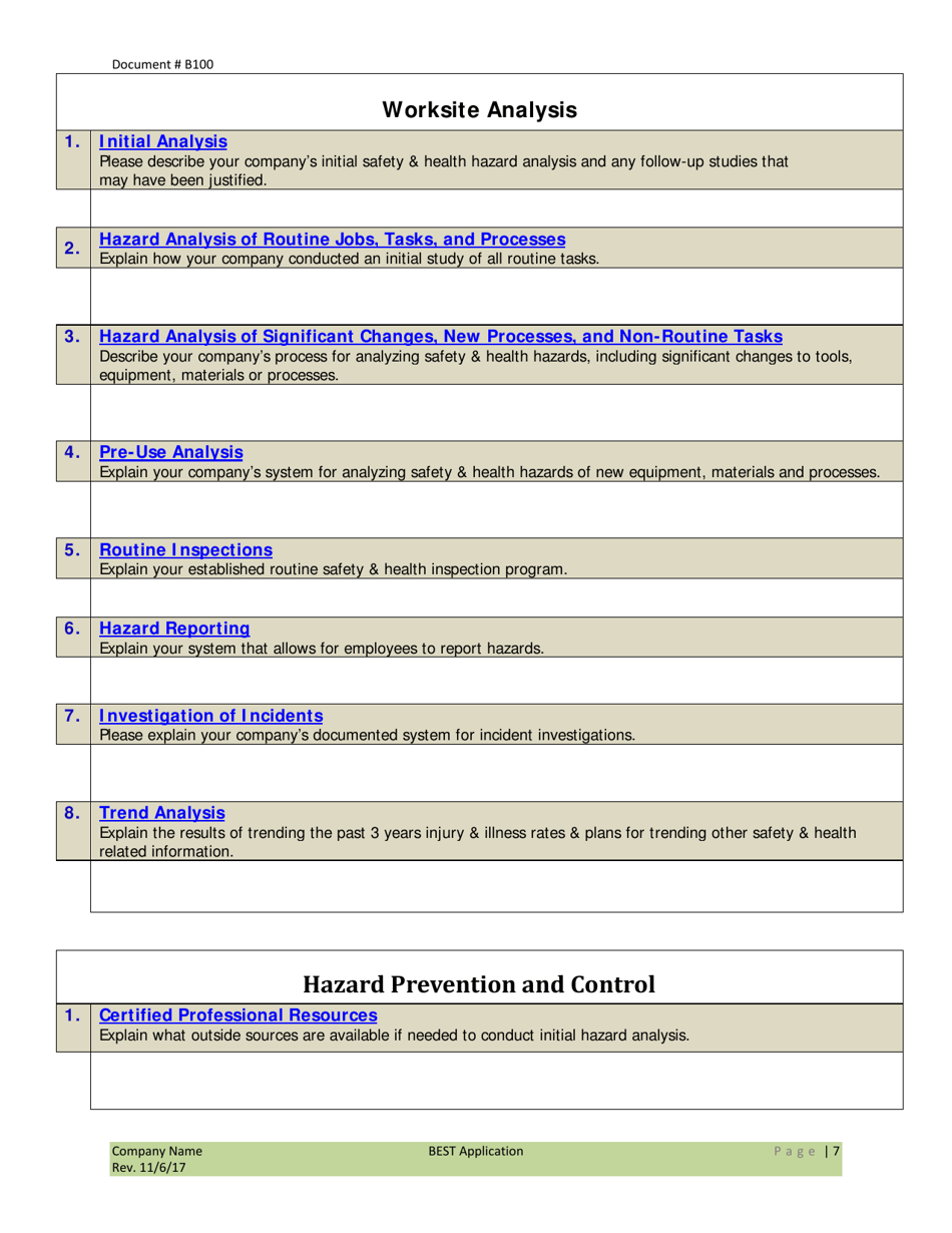 Form B100 Application to the Virginia Best - Virginia, Page 7
