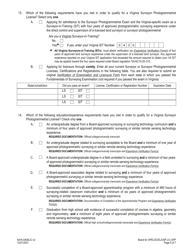 Form A416-0408LIC Surveyor Photogrammetrist License Application - Virginia, Page 5