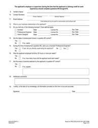 Form A416-0412EXP Interior Designer Experience Verification Form - Virginia, Page 2