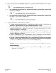 Form A416-0402REI Professional Engineer License Reinstatement Application - Virginia, Page 2