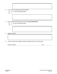 Form A416-0408REF Surveyor Photogrammetrist Reference Form - Virginia, Page 2