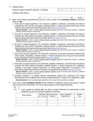 Form A501-2720CERT Certified Accessibility Mechanics Application - Virginia, Page 2