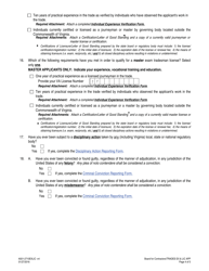 Form A501-2710EXLIC Tradesman Exam &amp; License Application - Virginia, Page 4