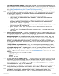 Form AGR-2198 Annual Civil Rights Training Checklist for Frontline Staff, Volunteers, and Managers - Washington, Page 2