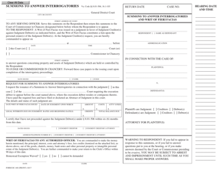 Form DC-440 Summons to Answer Interrogatories - Virginia
