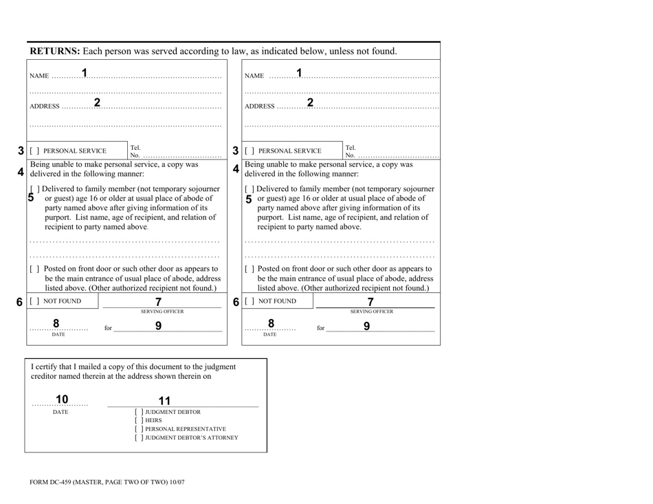 Instructions for Form DC-459 Motion and Order for Judgment to Be Marked Satisfied - Virginia, Page 4