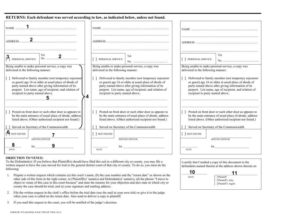 Instructions for Form DC-479 Petition and Order for Sale of Property - Virginia, Page 4