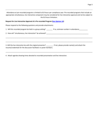 Form 4 Attorney Application for Cle Course Approval - Virginia, Page 3