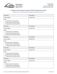 Form AGR-2213 Emergency Food Assistance Program (Efap) Tribal Voucher Program Subcontractor Information - Washington, Page 15