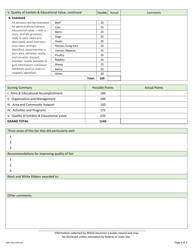 Form AGR-5542 Official Evaluation Report - All Youth Shows - State 4-h, Ffa &amp; Spring Youth - Washington, Page 3