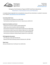 Form AGR-2208 Food Pantry Subcontract - Emergency Food Assistance Program (Efap) - Washington, Page 20
