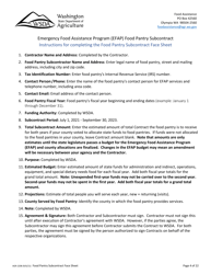 Form AGR-2208 Food Pantry Subcontract - Emergency Food Assistance Program (Efap) - Washington, Page 4