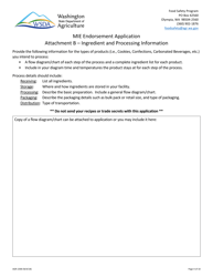 AGR Form 2300 Marijuana-Infused Edible Endorsement Application - Washington, Page 4