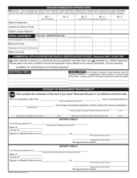 AGR Form 4241 (A) Commercial Applicator Pesticide License Application - Washington, Page 2