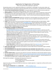 AGR Form 4216 Application for Registration of Pesticides - Washington, Page 2