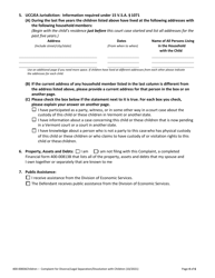 Form 400-00836CHILDREN Complaint for Divorce/Legal Separation/Dissolution With Children - Vermont, Page 4