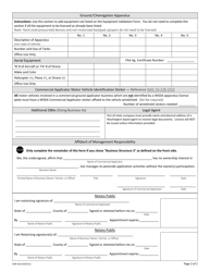 AGR Form 4219 (A) Commercial Applicator Renewal Application - Washington, Page 2