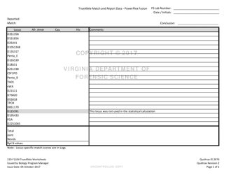 DFS Form 210-F1104 Trueallele Worksheets - Virginia, Page 4