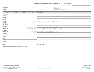 DFS Form 210-F1104 Trueallele Worksheets - Virginia, Page 9