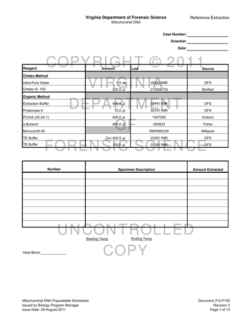 DFS Form 212-F100  Printable Pdf